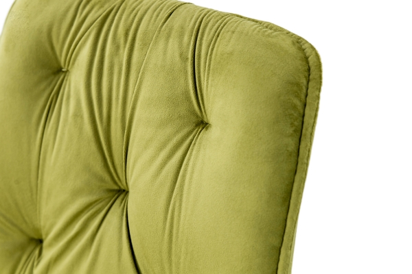 Стілець Прадо чорний/ велюр олива