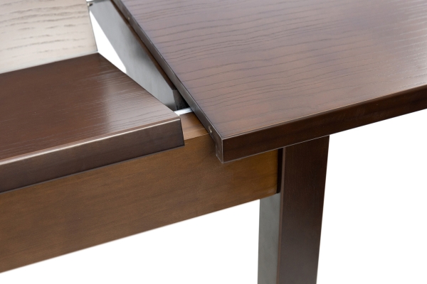 Стіл обідній Бронкс 120(+40+40)*80, темн.горіх