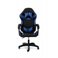 Кресло геймерское Слим, черный/синий