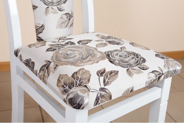 Стілець обідній Чумак-2, білий/Роза