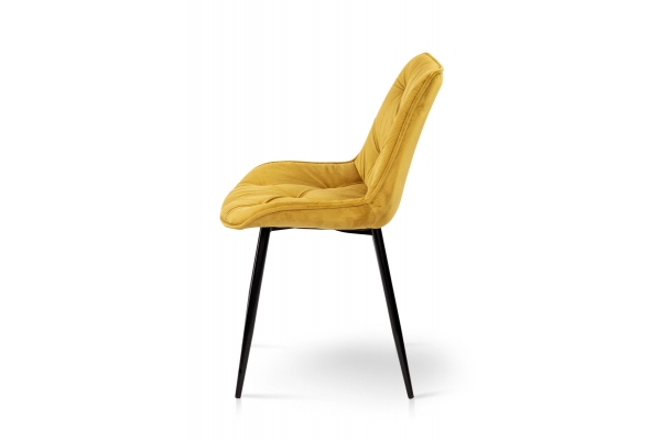 Стул Прадо черный, велюр карри