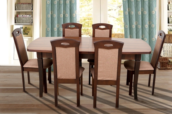 Обеденный стол Квартет (1800+500)*900 орех темн.