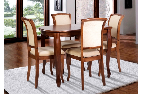 Стіл обідній Турін (120+40)/80, горіх