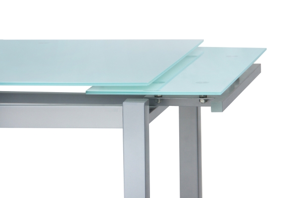 Стіл Венді XS-1025, 110/170*70, білий/сірі ноги