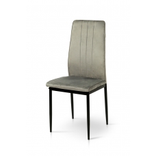 Стілець Річь, чорний/велюр сірий