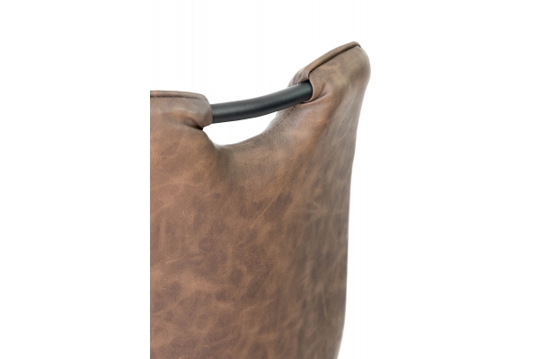 Стул БРЕДЛИ, черный/античный шоколад