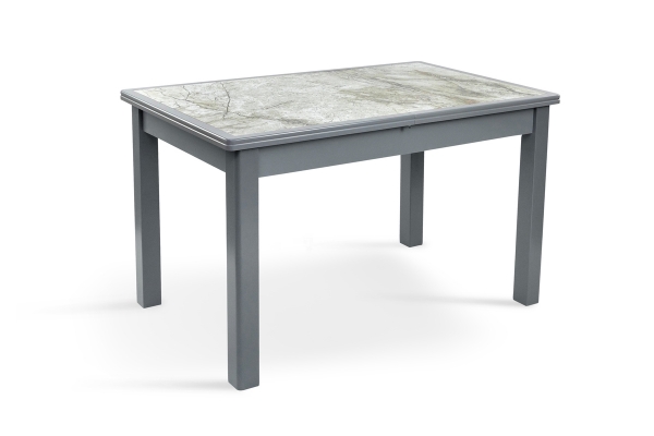 Стол обеденный Керамик (1220+380)*740, серый