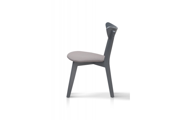 Стілець Лукас м'який, сірий/сіра тканина