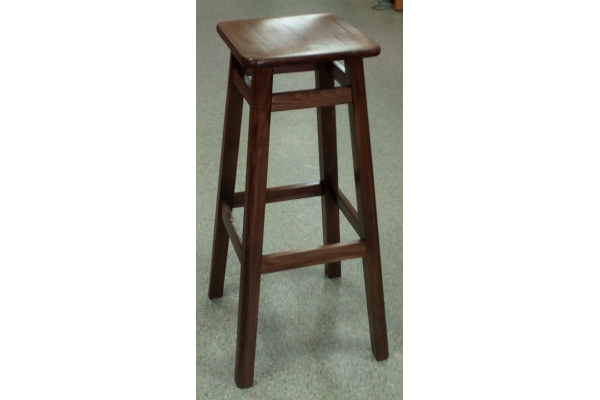 Табурет Барный квадратный (80 см), темн.орех