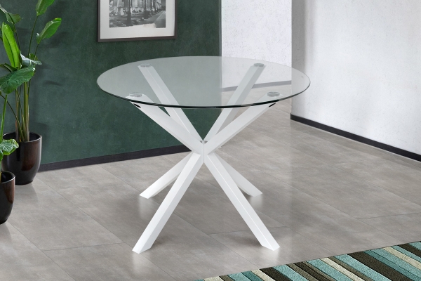 Стіл Джин XS-1298, (D=100), білий