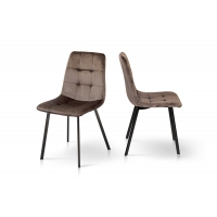 Стул Ментос черный/велюр тобакко