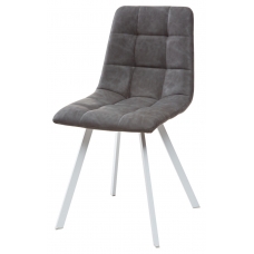 Стілець Чілі (квадрат) білий/ сіра стальRU-07