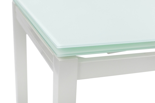 Стіл Венді XS-1025, 80/130*65, білий/білі ноги