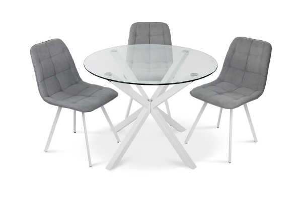 Стіл Джин XS-1298, (D=100), білий