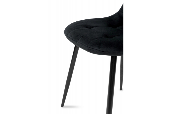 Стул Квест, черный / велюр черный