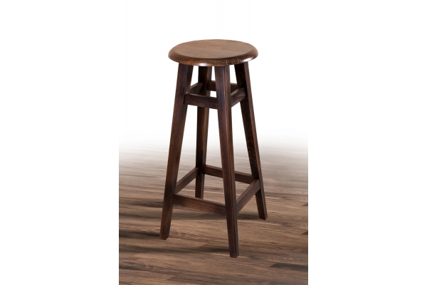 Табурет БАРНЫЙ КРУГЛЫЙ (80 см), орех