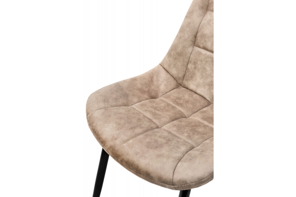 Стул Крокус черный / микрофибра капучино