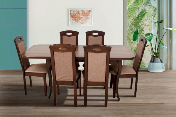 Стіл обідній Мартін (1300+400)*780, горіх темн.