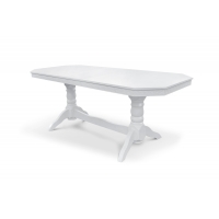Стіл обідній Буковель розкл (160+40)/90, білий