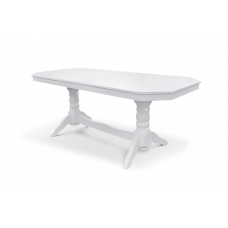 Стіл обідній Буковель розкл (160+40)/90, білий