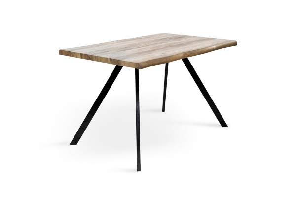 Стіл Метрополь, (120*80), чорний/штучний шпон MDF