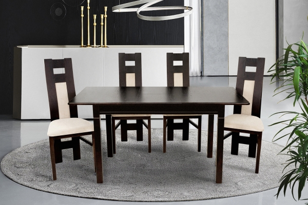 Стіл обідній Персей ( 113+38 )/70, горіх італійськ