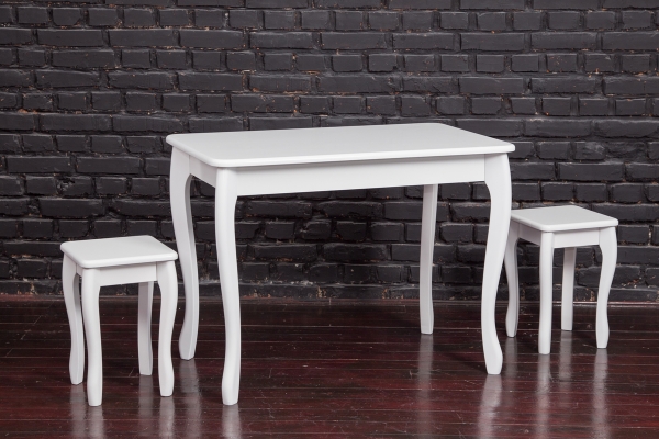 Стіл обідній СМАРТ 1000*600, БУК білий глянець---