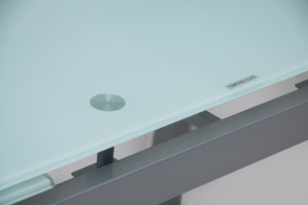 Стіл Венді XS-1025, 110/170*70, білий/сірі ноги