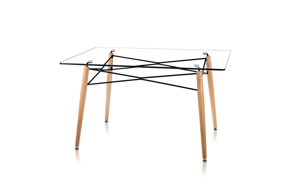 Стіл обідній ЕВЕРЕСТ Glass 120*80, скло