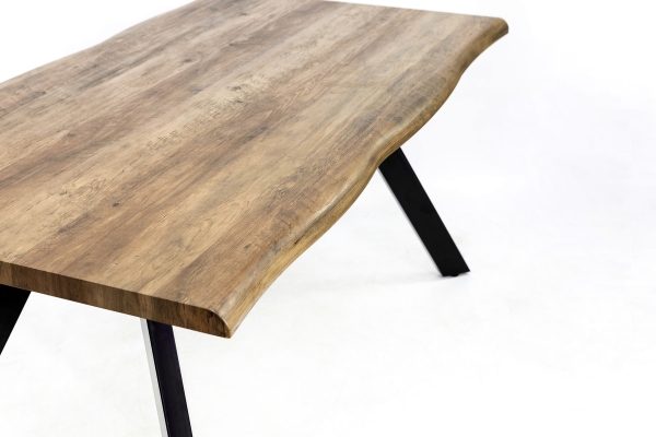 Стіл Метрополь, (160*90), чорний/штучний шпон MDF