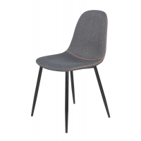 Стілець Немо, чорний/ тканина сіра