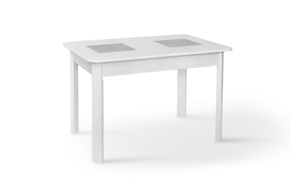 Стіл обідній Бостон (1150+390)*740, білий