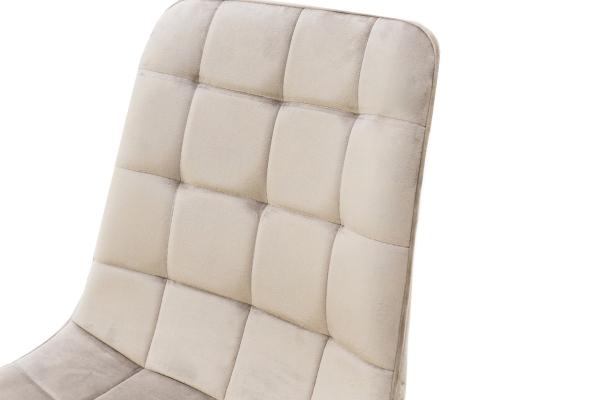 Стілець Віллі чорний/велюр бежевий