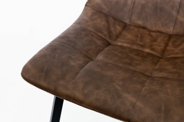 Стілець Чілі (квадрат) чорний/ коричневийRU-05