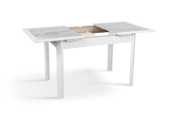 Стол обеденный Дели (1150+390)*740, белый