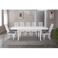 Стіл обідній Квартет (1800+500)*900 білий