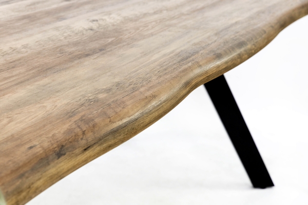 Стіл Метрополь, (160*90), чорний/штучний шпон MDF