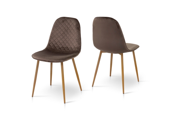 Стілець Марс термо/велюр брауні, Bluvel-38