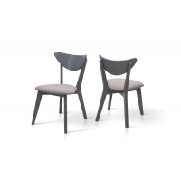 Стілець Лукас м'який, сірий/сіра тканина