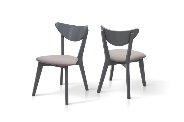 Стілець Лукас м'який, сірий/сіра тканина