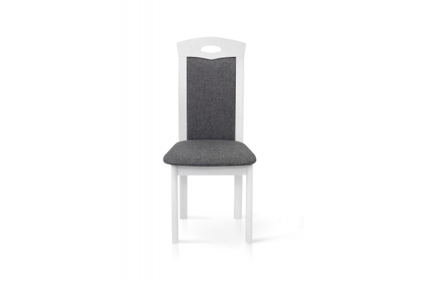 Стул Честер, белый/серая ткань