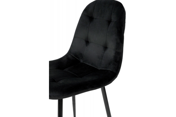 Стул Квест, черный / велюр черный