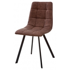 Стілець Чілі (квадрат) чорний/ коричневийRU-05