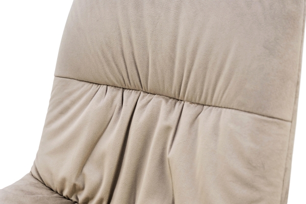 Стілець Авері чорний/велюр мокрий пісок Bluvel-40