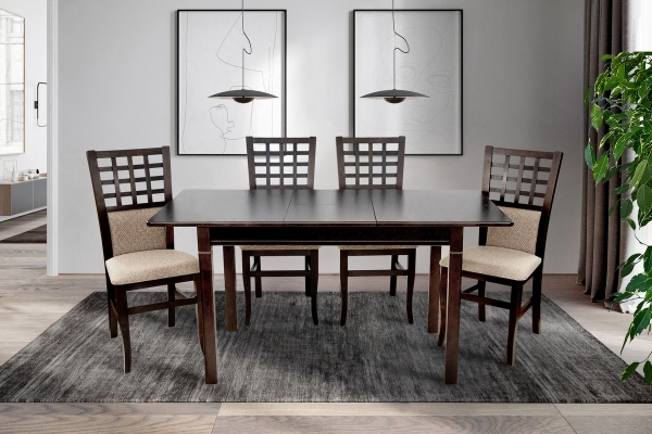 Стіл обідній Персей ( 113+38 )/70, горіх італійськ