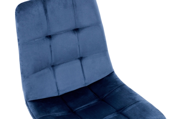 Стілець Ментос чорний/ велюр синій