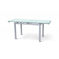 Стіл Венді XS-1025, 80/130*65, білий/сірі ноги