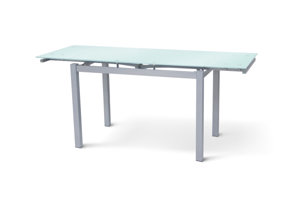 Стіл Венді XS-1025, 80/130*65, білий/сірі ноги