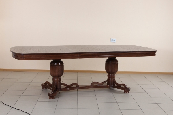 Стіл обідній Барон 200(+40)*100, темний горіх