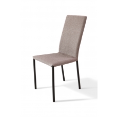 Стілець Соло, метал чорний/ тканина коричнева